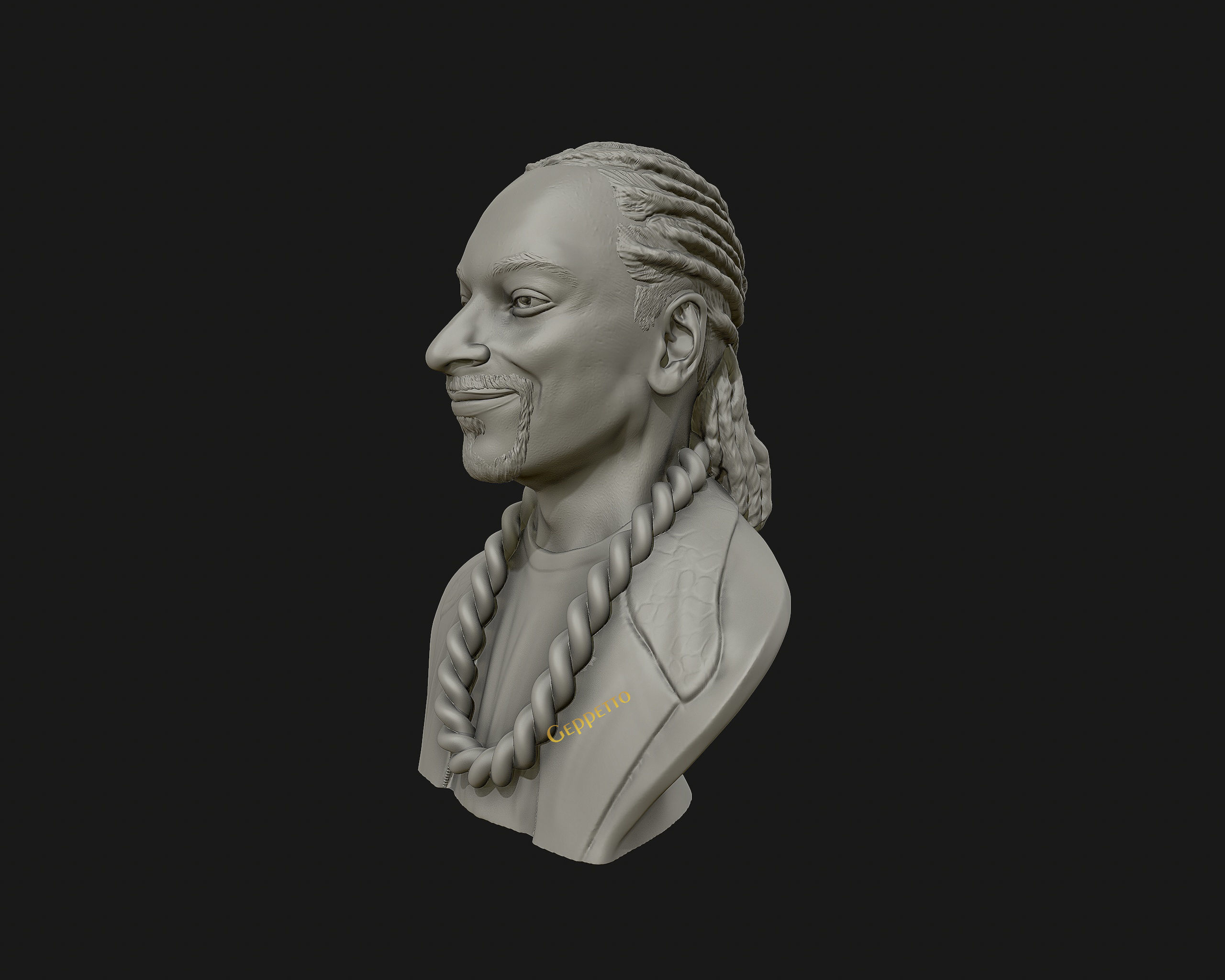 Snoop Dogg 3D sculpture Ready to 3D print  3D print model_13