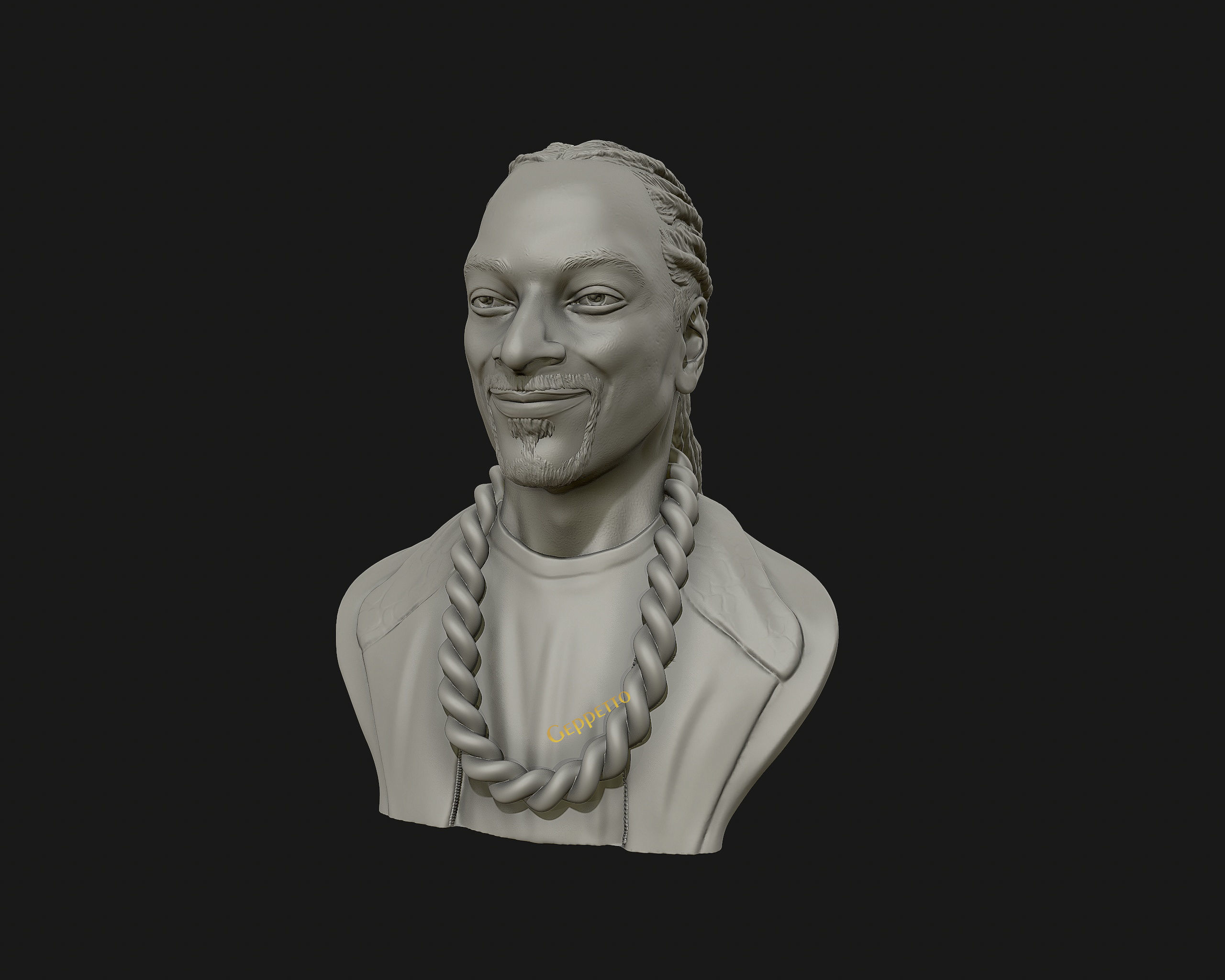 Snoop Dogg 3D sculpture Ready to 3D print  3D print model_7