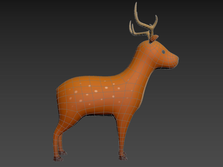 Cartoon Deer 3D model_18