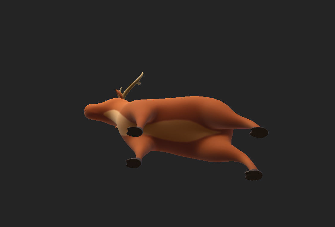 Cartoon Deer 3D model_12