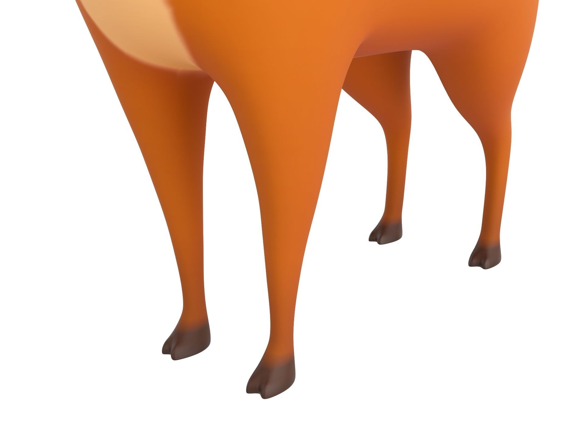 Cartoon Deer 3D model_5