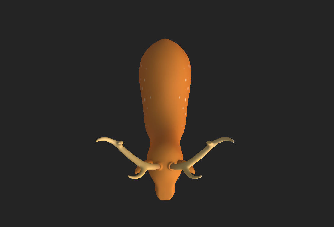 Cartoon Deer 3D model_13