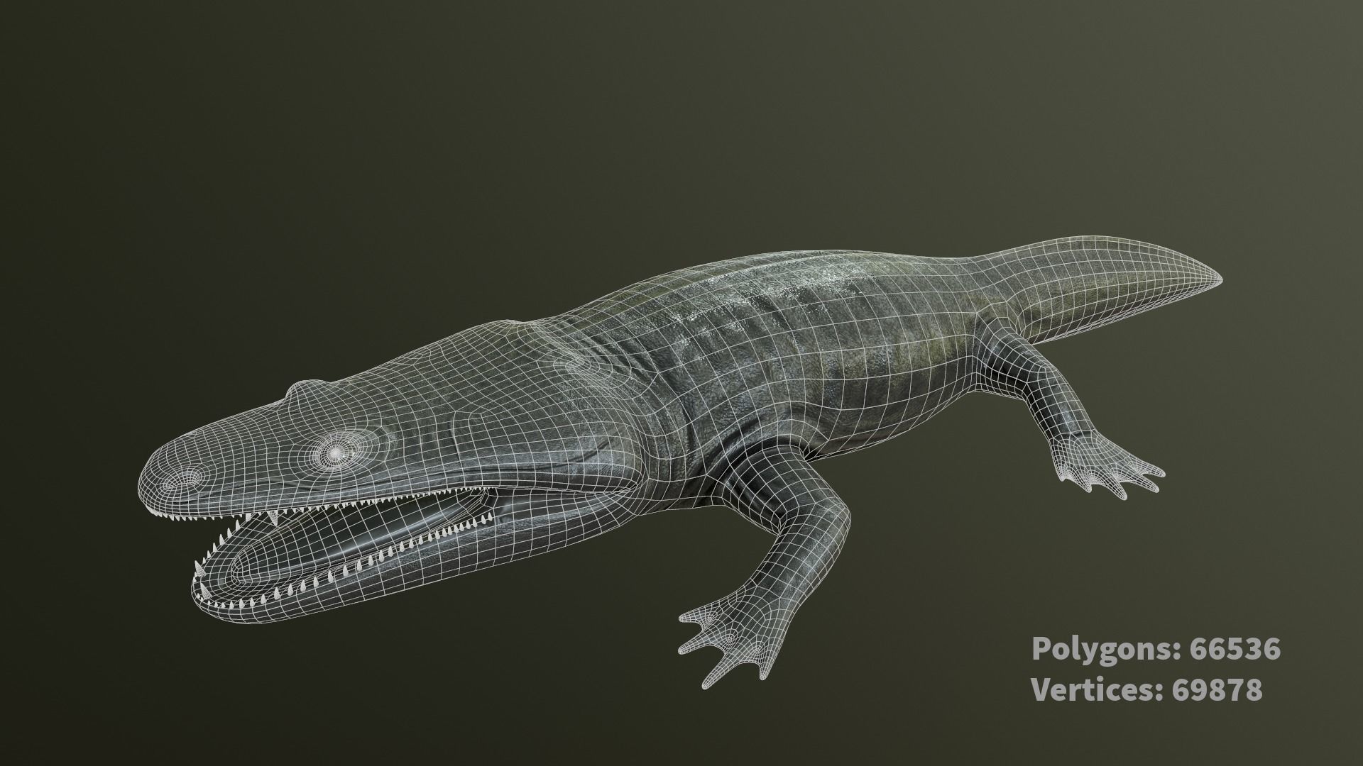 Extinct animals pack v6 Low-poly 3D model_105