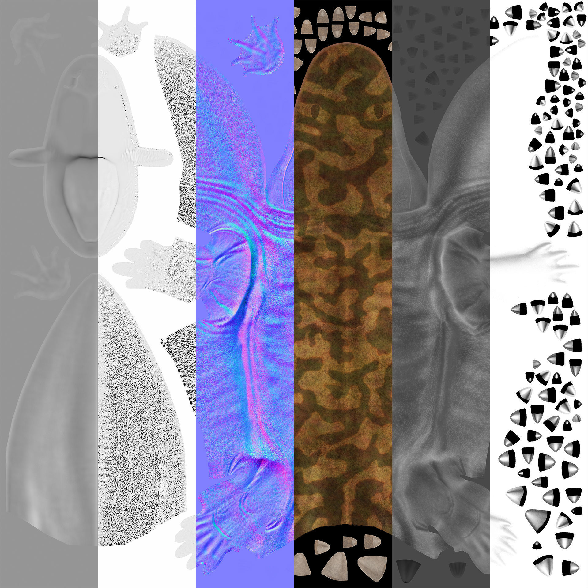 Extinct animals pack v6 Low-poly 3D model_106