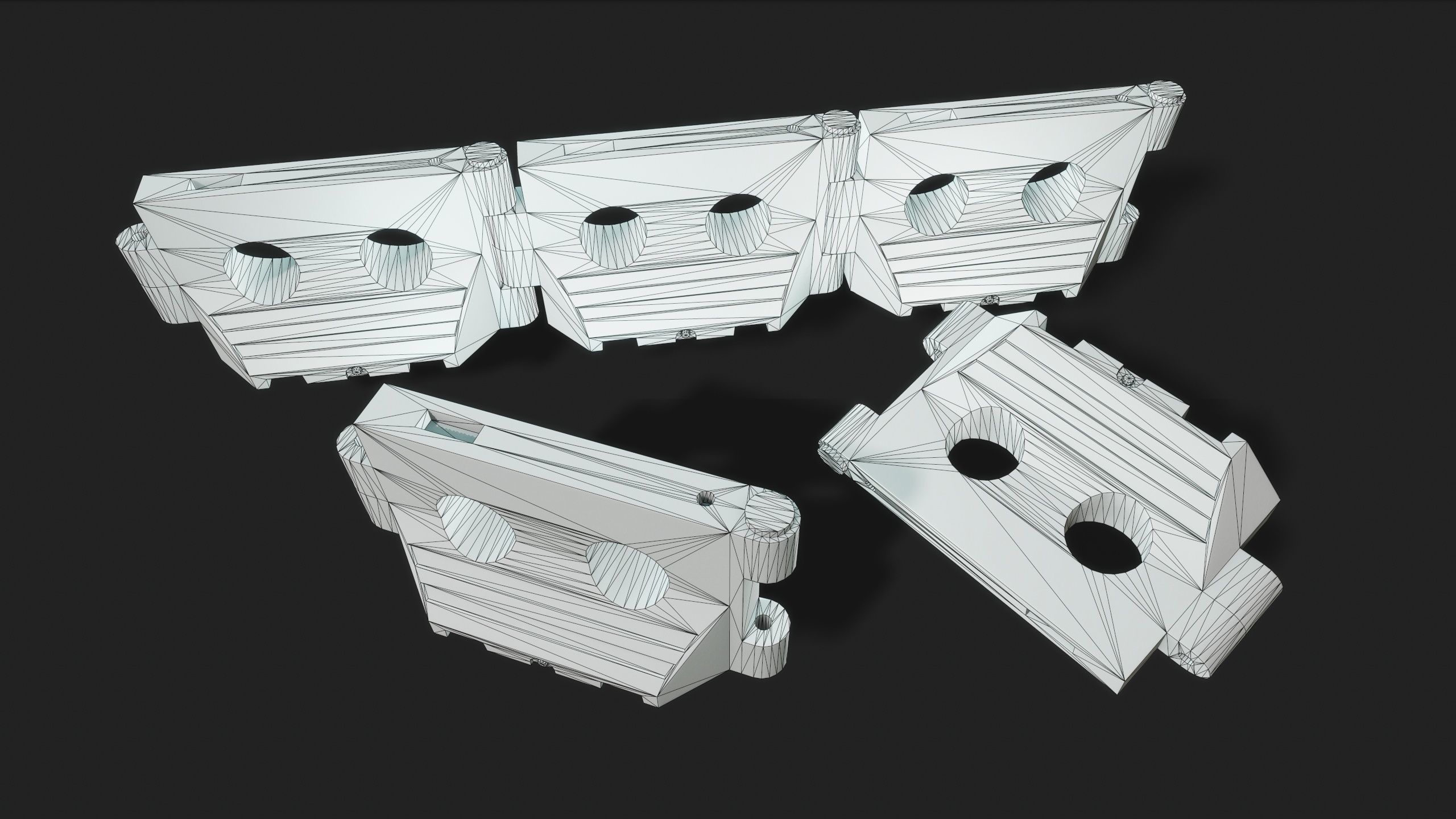 PLASTIC BARRIER 3D - Game Ready-VR Low-poly 3D model_15