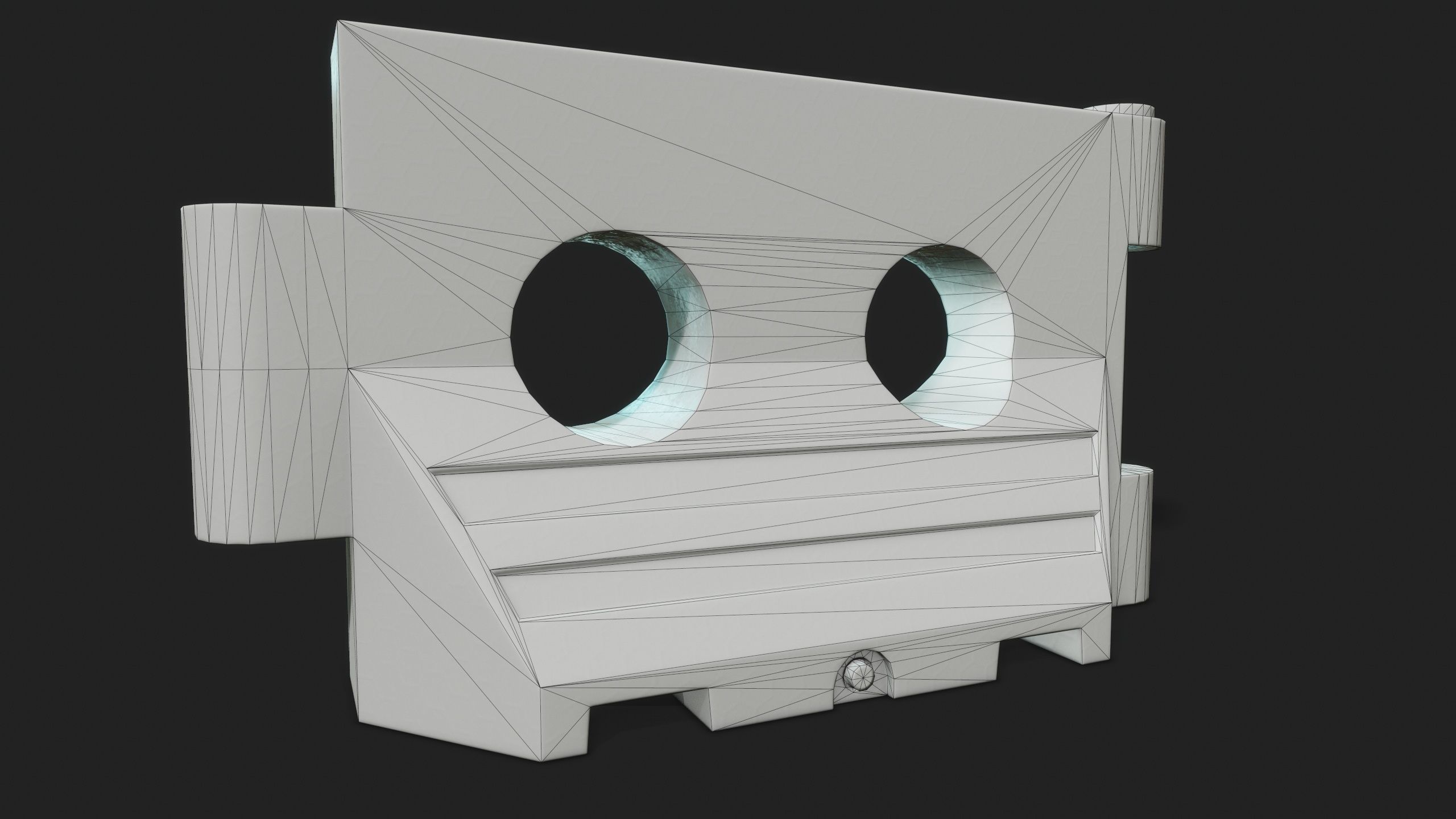 PLASTIC BARRIER 3D - Game Ready-VR Low-poly 3D model_8