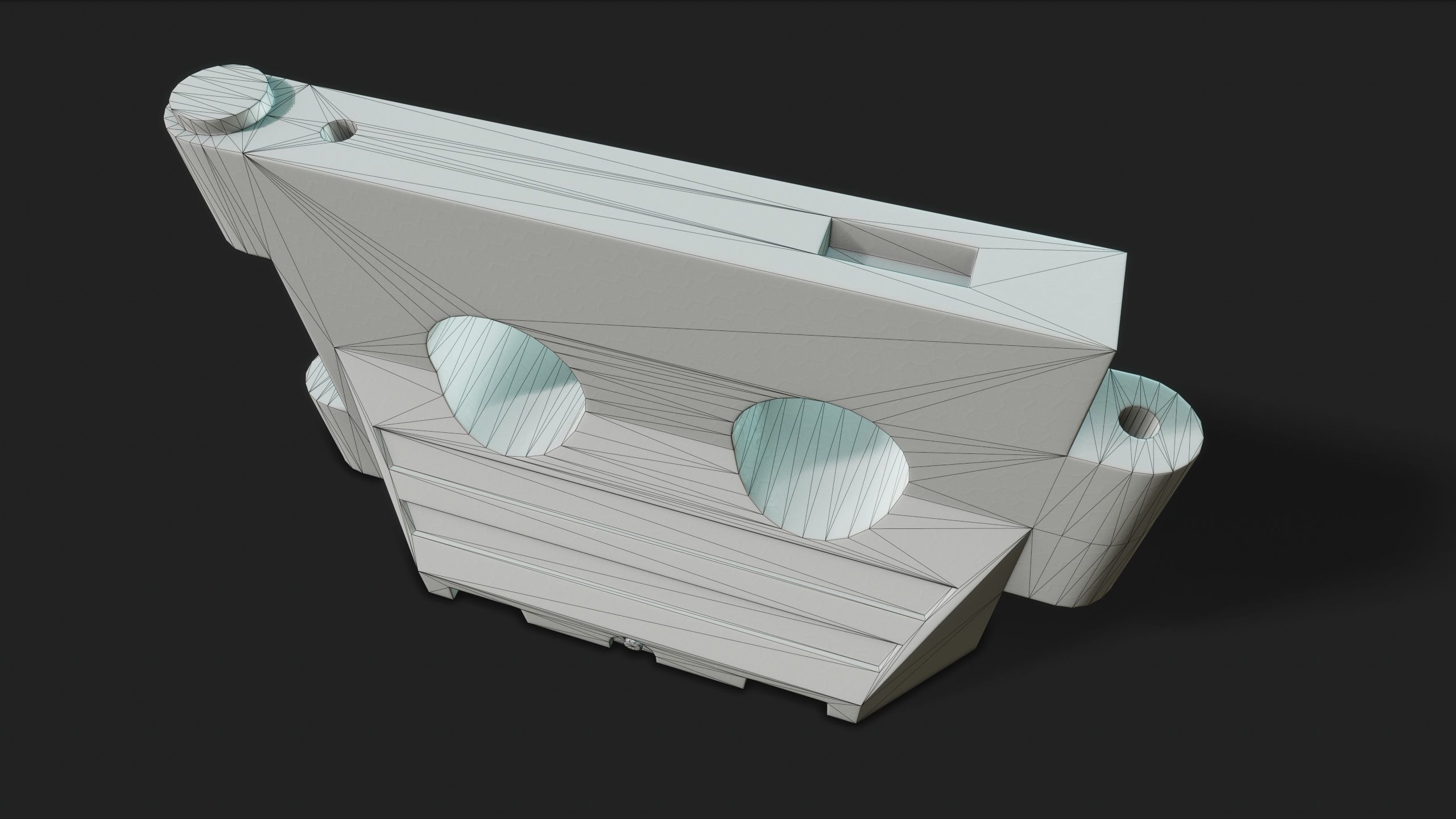 PLASTIC BARRIER 3D - Game Ready-VR Low-poly 3D model_9