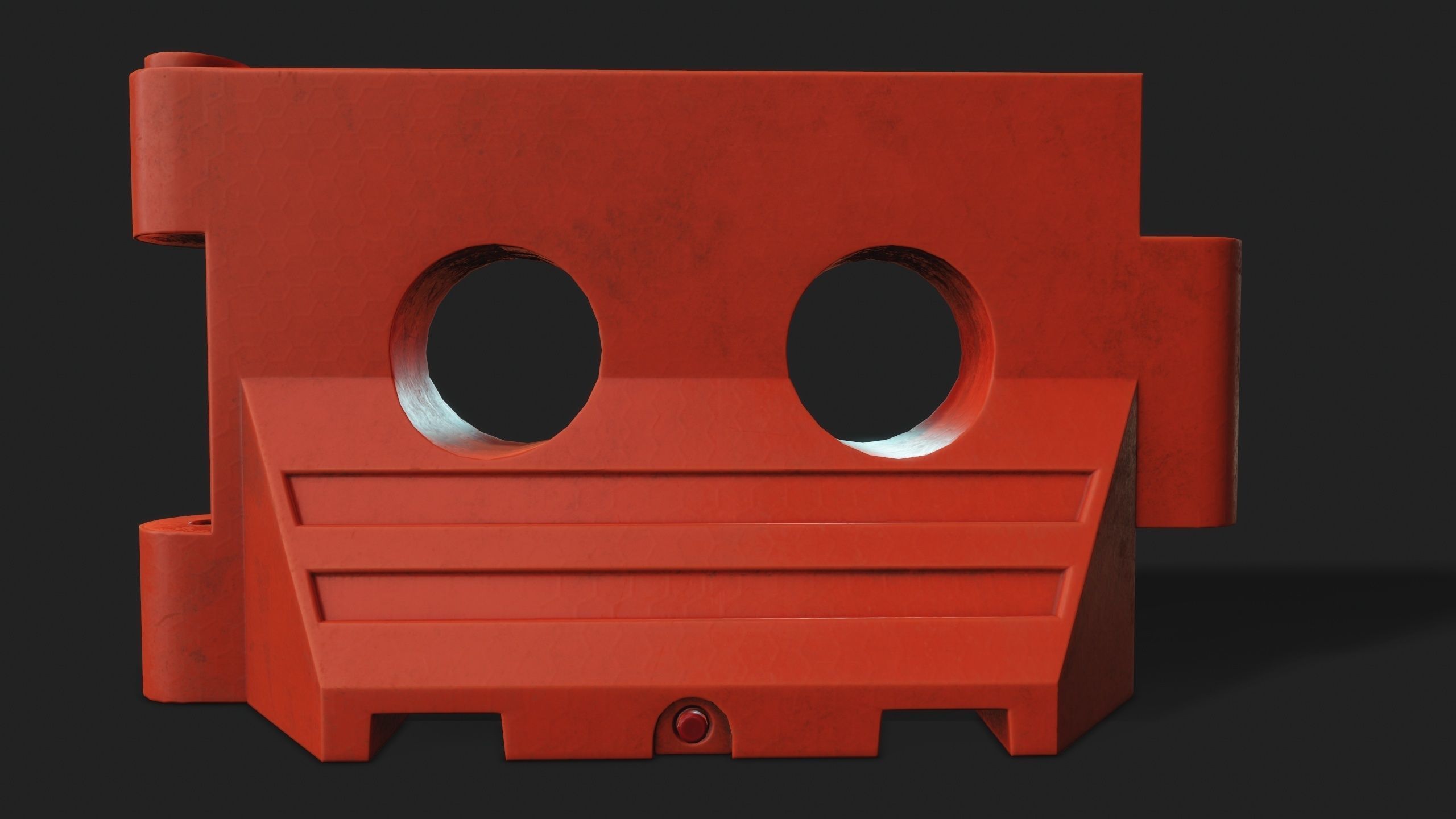 PLASTIC BARRIER 3D - Game Ready-VR Low-poly 3D model_11