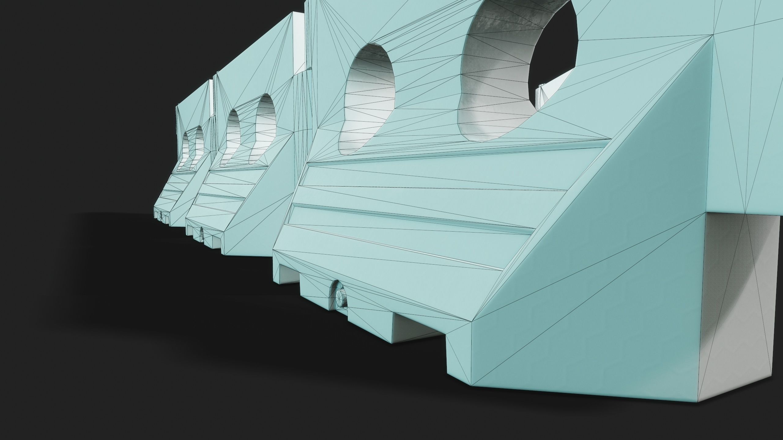 PLASTIC BARRIER 3D - Game Ready-VR Low-poly 3D model_20