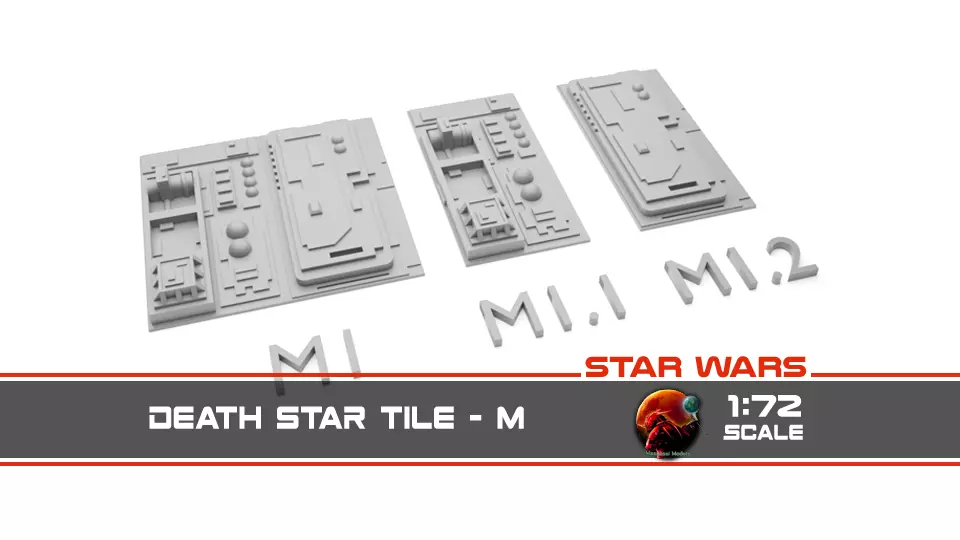 Death Star Tile   Type M 3D print model_0