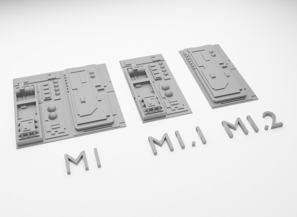 Death Star Tile   Type M 3D print model_2
