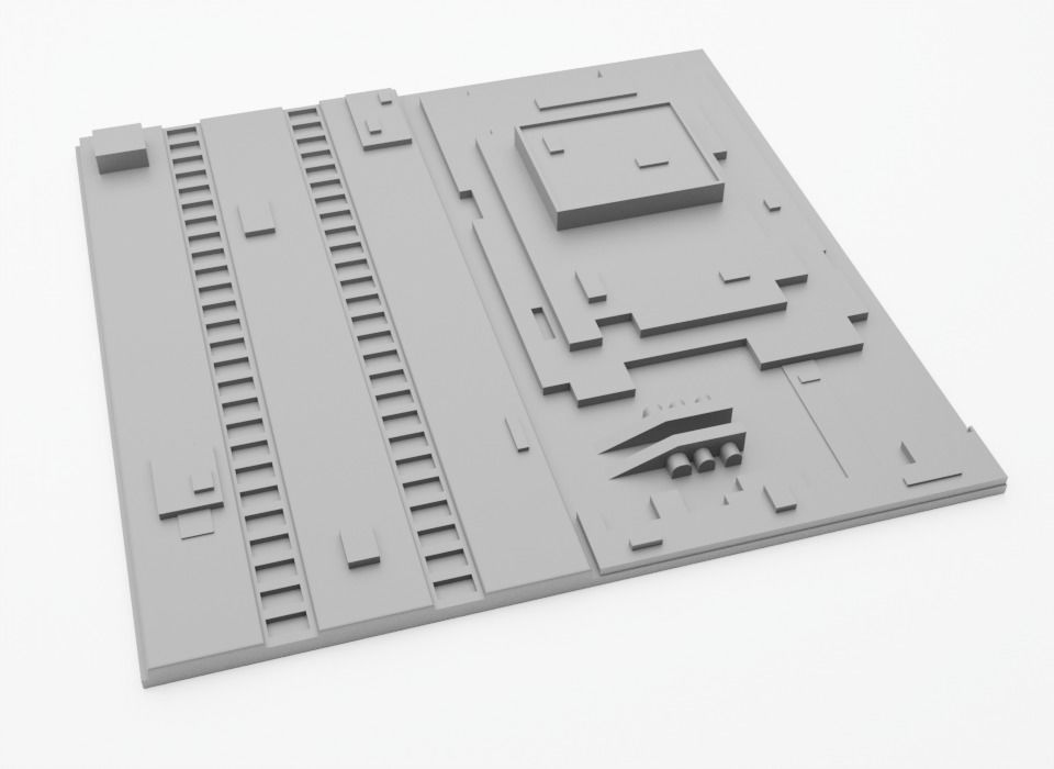 Death Star Tile   Type K Free 3D print model_3