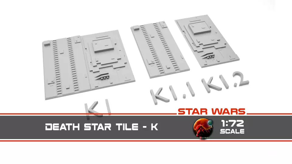 Death Star Tile   Type K Free 3D print model_0