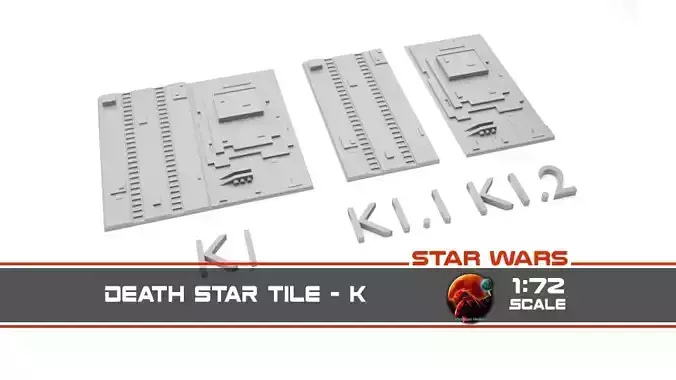 Death Star Tile   Type K Free 3D print model