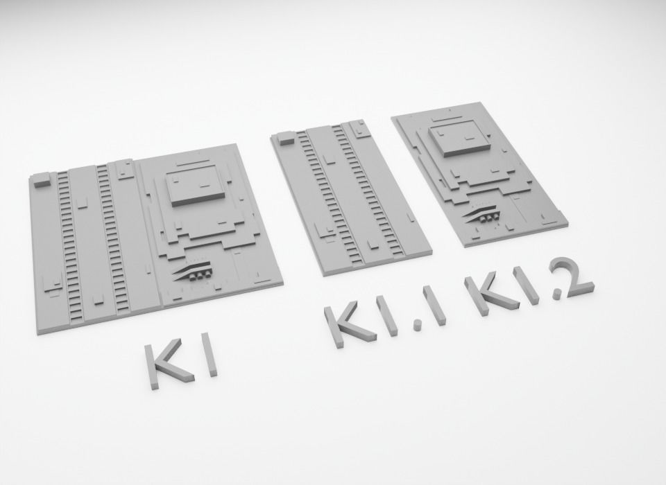 Death Star Tile   Type K Free 3D print model_2