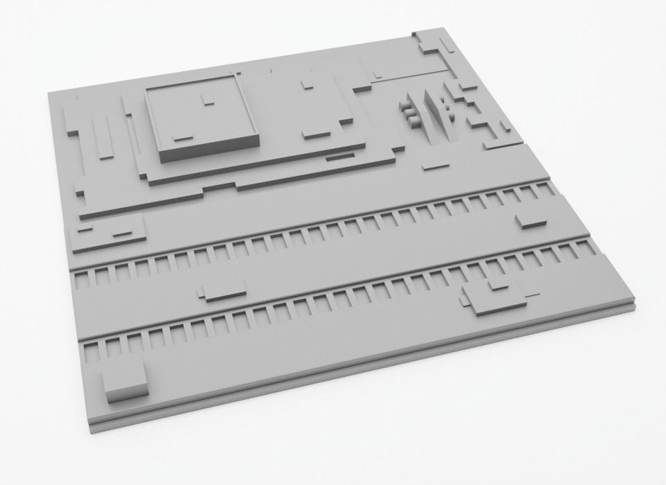 Death Star Tile   Type K Free 3D print model_4