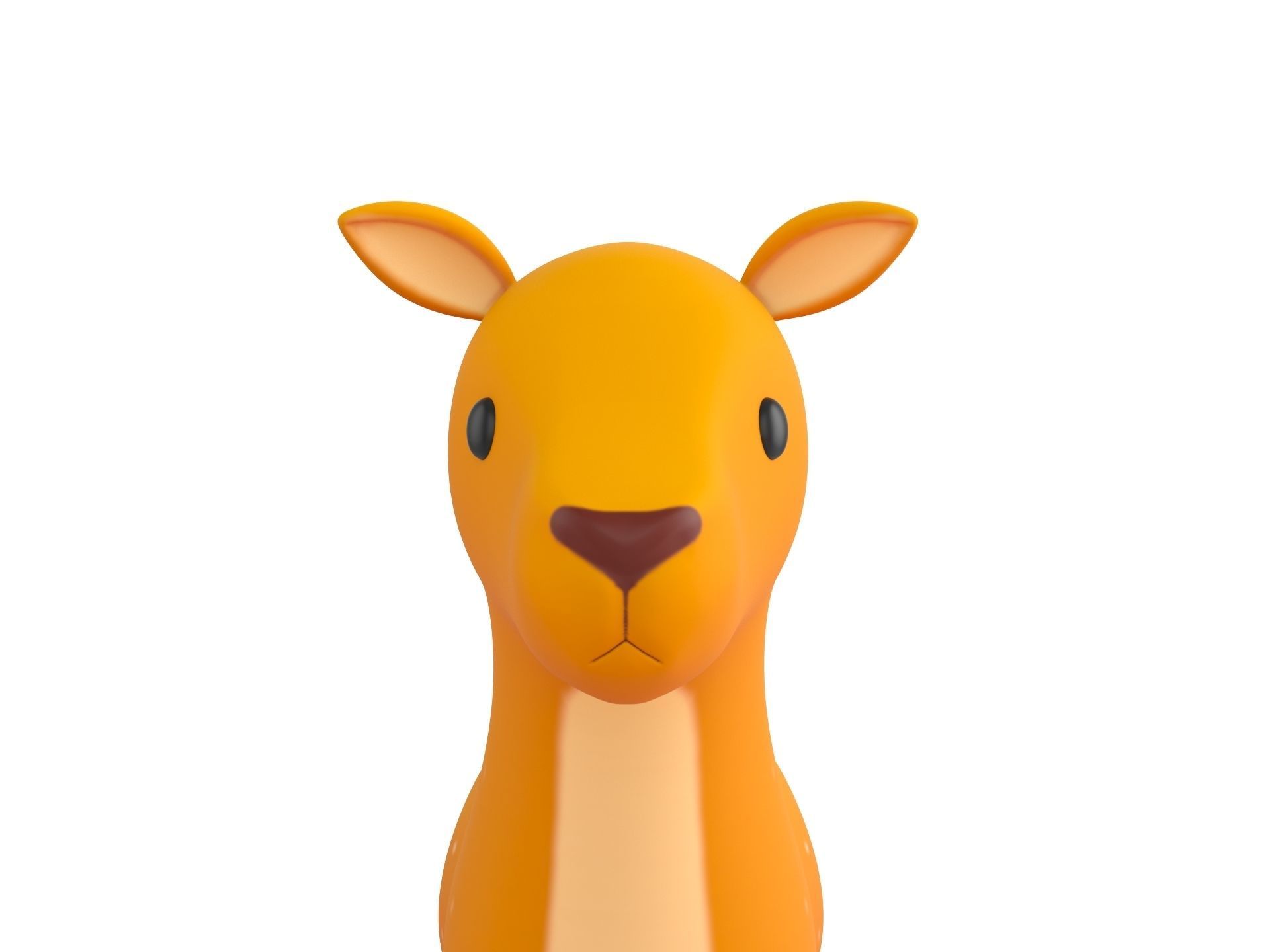 Cartoon Doe 3D model_4