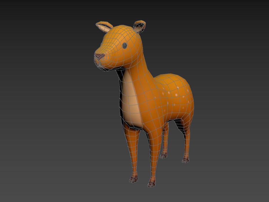 Cartoon Doe 3D model_14