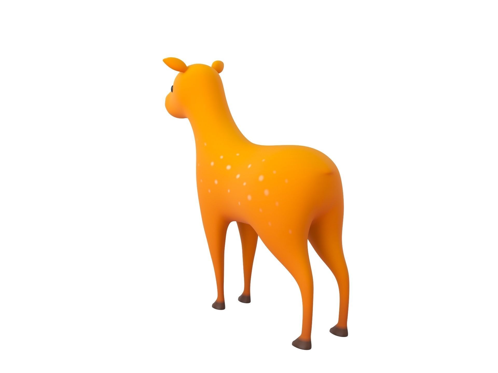 Cartoon Doe 3D model_3