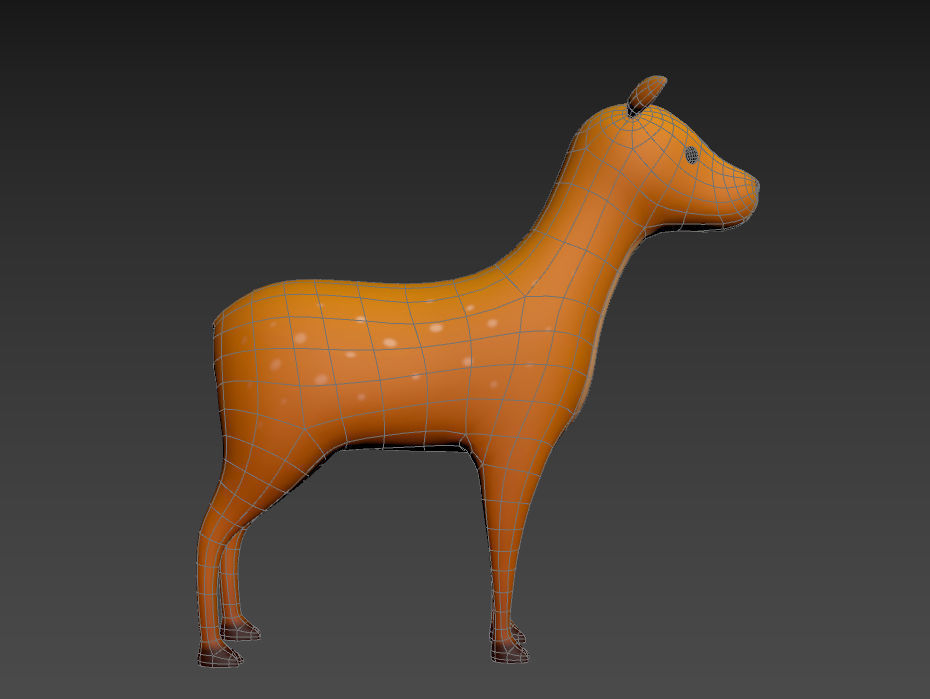 Cartoon Doe 3D model_17