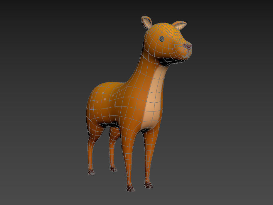 Cartoon Doe 3D model_16