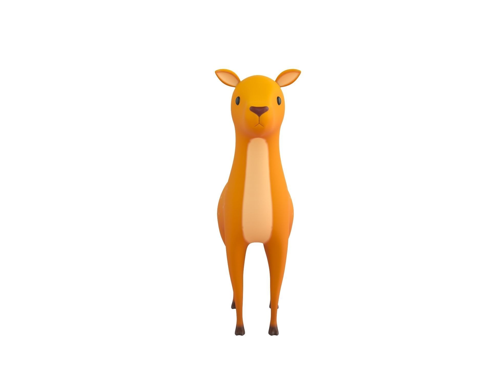 Cartoon Doe 3D model_1