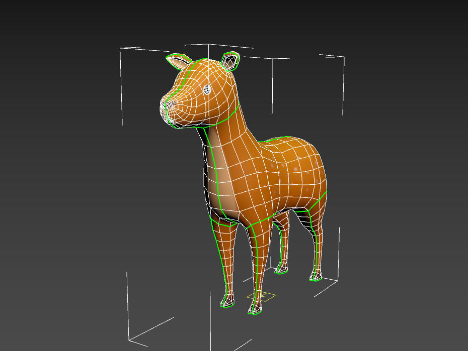 Cartoon Doe 3D model_20