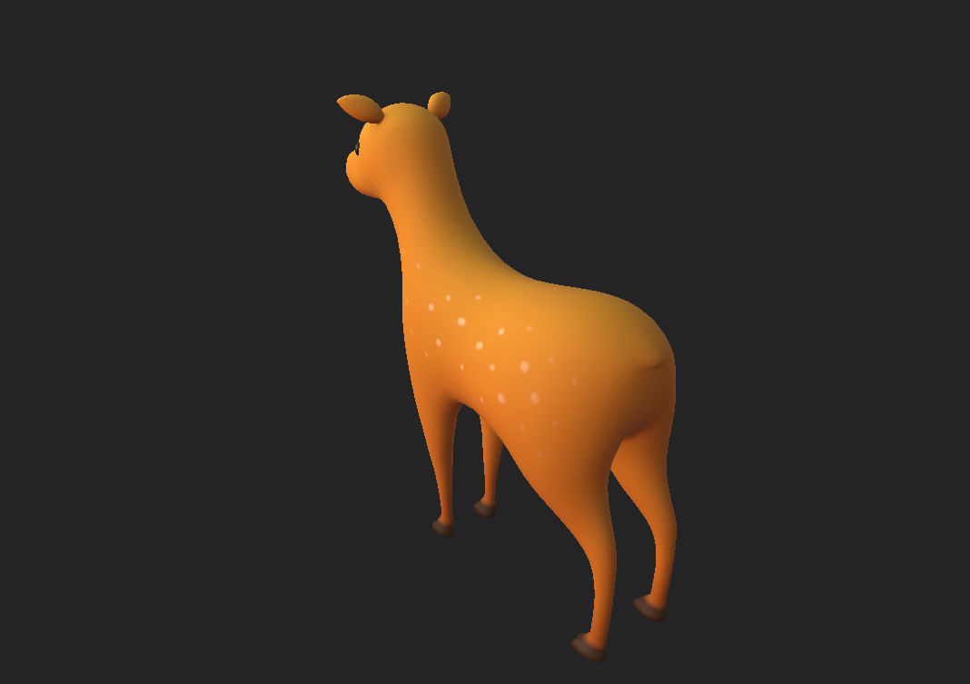 Cartoon Doe 3D model_11