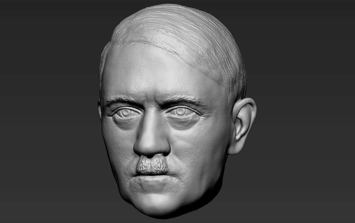 Adolf Hitler head 3D printing ready stl obj formats 3D model 3D ...