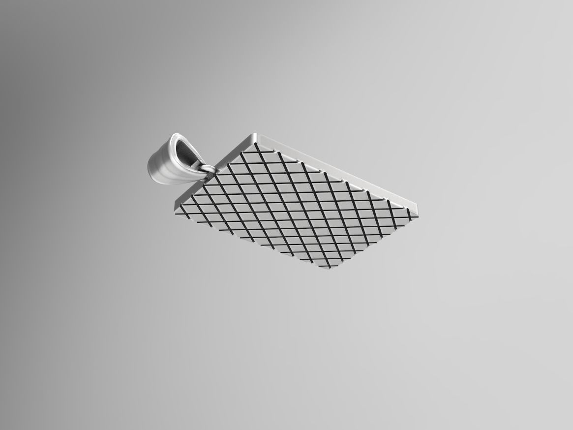 Playing card Queen pendant 3D print model_2