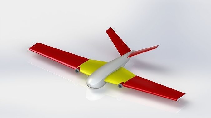 X-UAV Plane 3D model