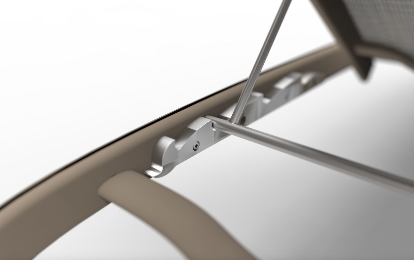 ALUMINUM SUN BED 3D model_1