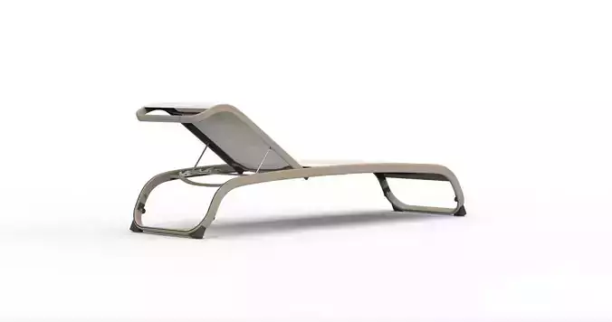 ALUMINUM SUN BED 3D model