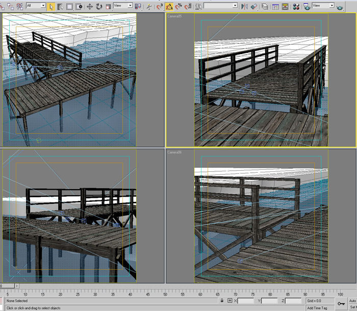 Dock 06 Low-poly 3D model_7