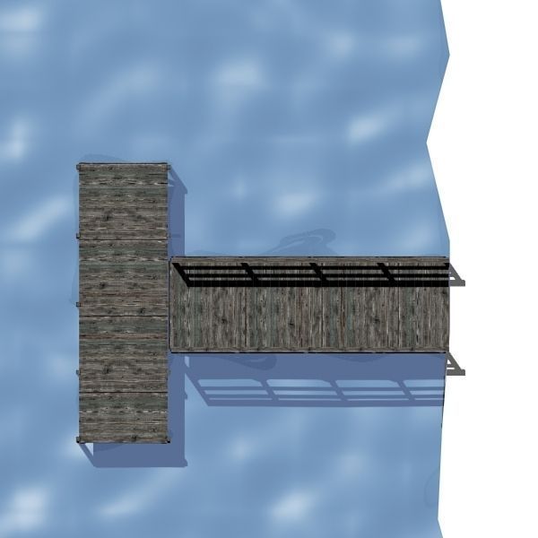 Dock 06 Low-poly 3D model_6