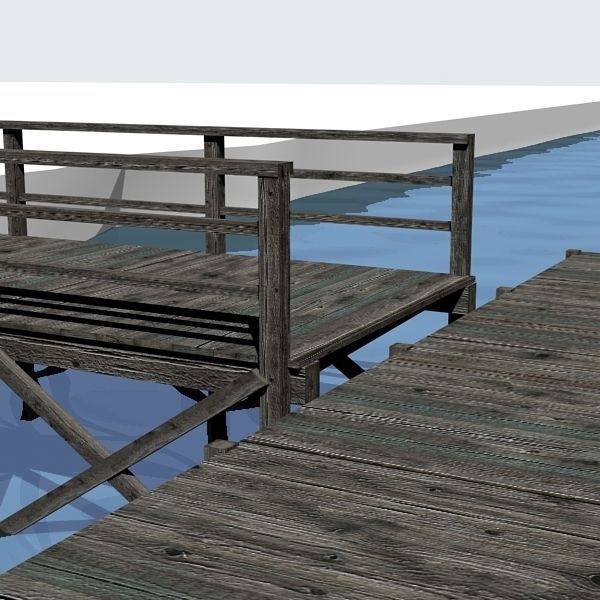 Dock 06 Low-poly 3D model_5
