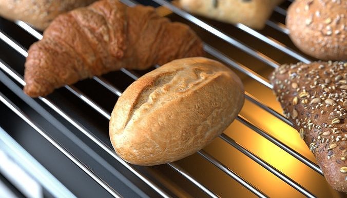 3D Bread Models Photoscan 3D Model Pack 3
