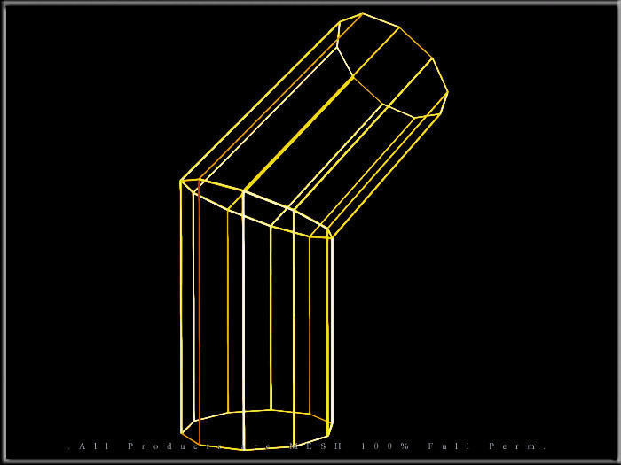 Wire Pipe Elbow Low-poly 3D model_2