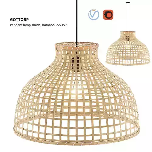 GOTTORP Pendant Lamp Shade - Bamboo -