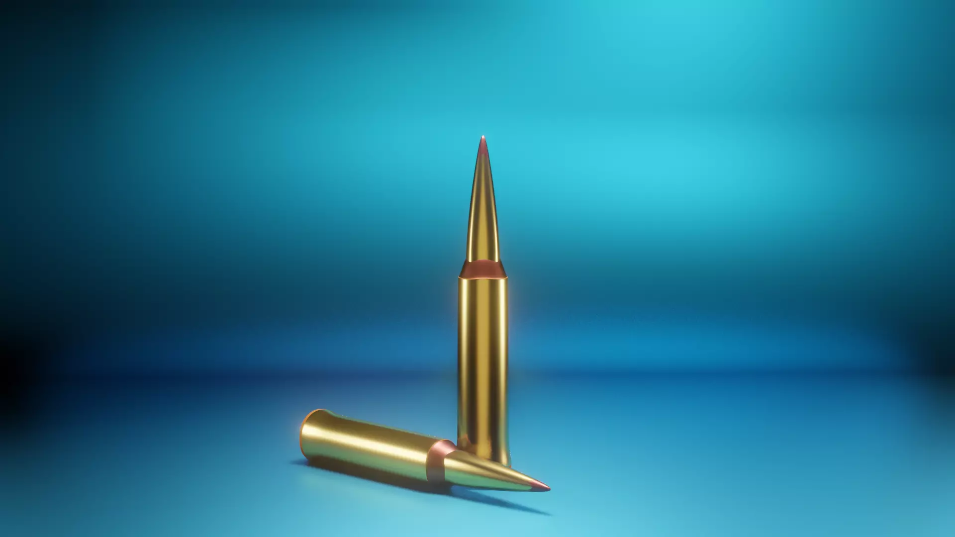 3d model two bullets Free low-poly 3D model