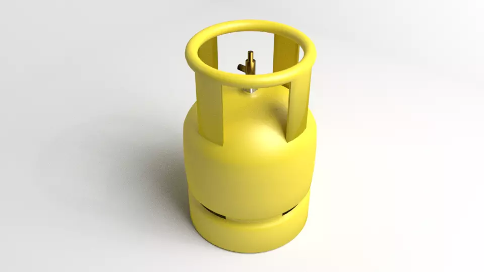 Liquefied Petroleum Gas 3kg 3D model_0