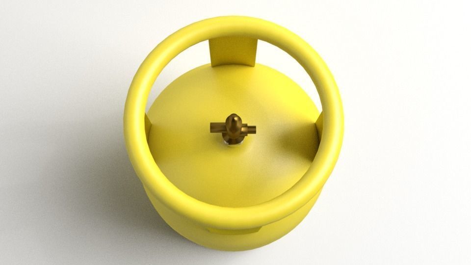 Liquefied Petroleum Gas 3kg 3D model_2