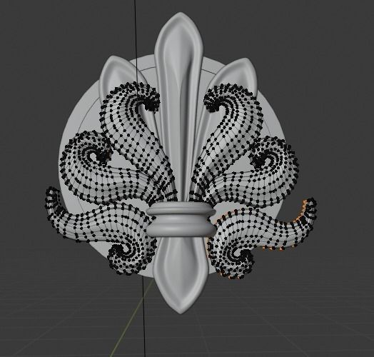 ORNAMENT 3D fleur de lis 3D print model_1