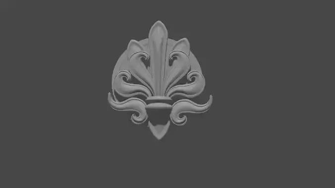ORNAMENT 3D fleur de lis