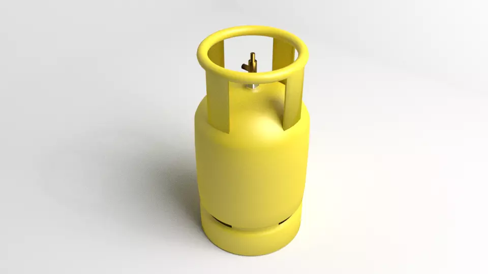 Liquefied Petroleum Gas 9kg 3D model_0