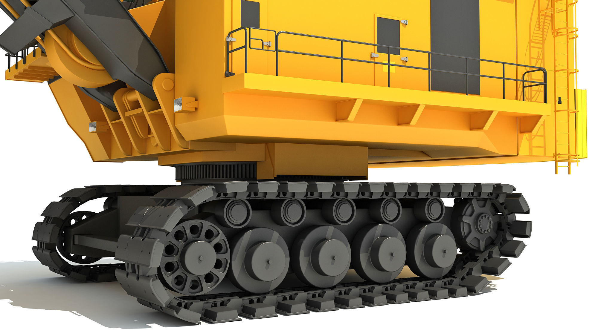 Mining Rope Shovel 3D model_17