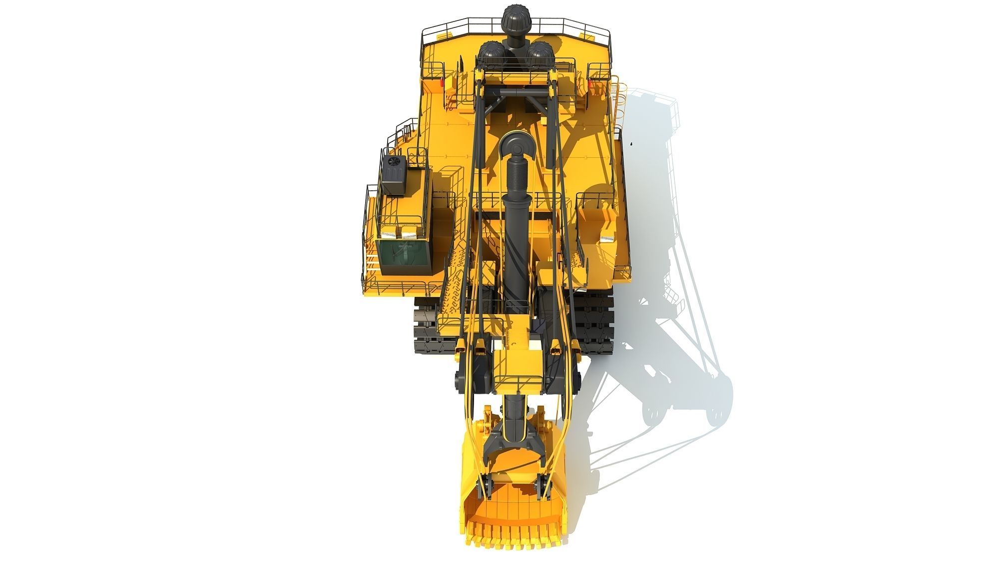 Mining Rope Shovel 3D model_10