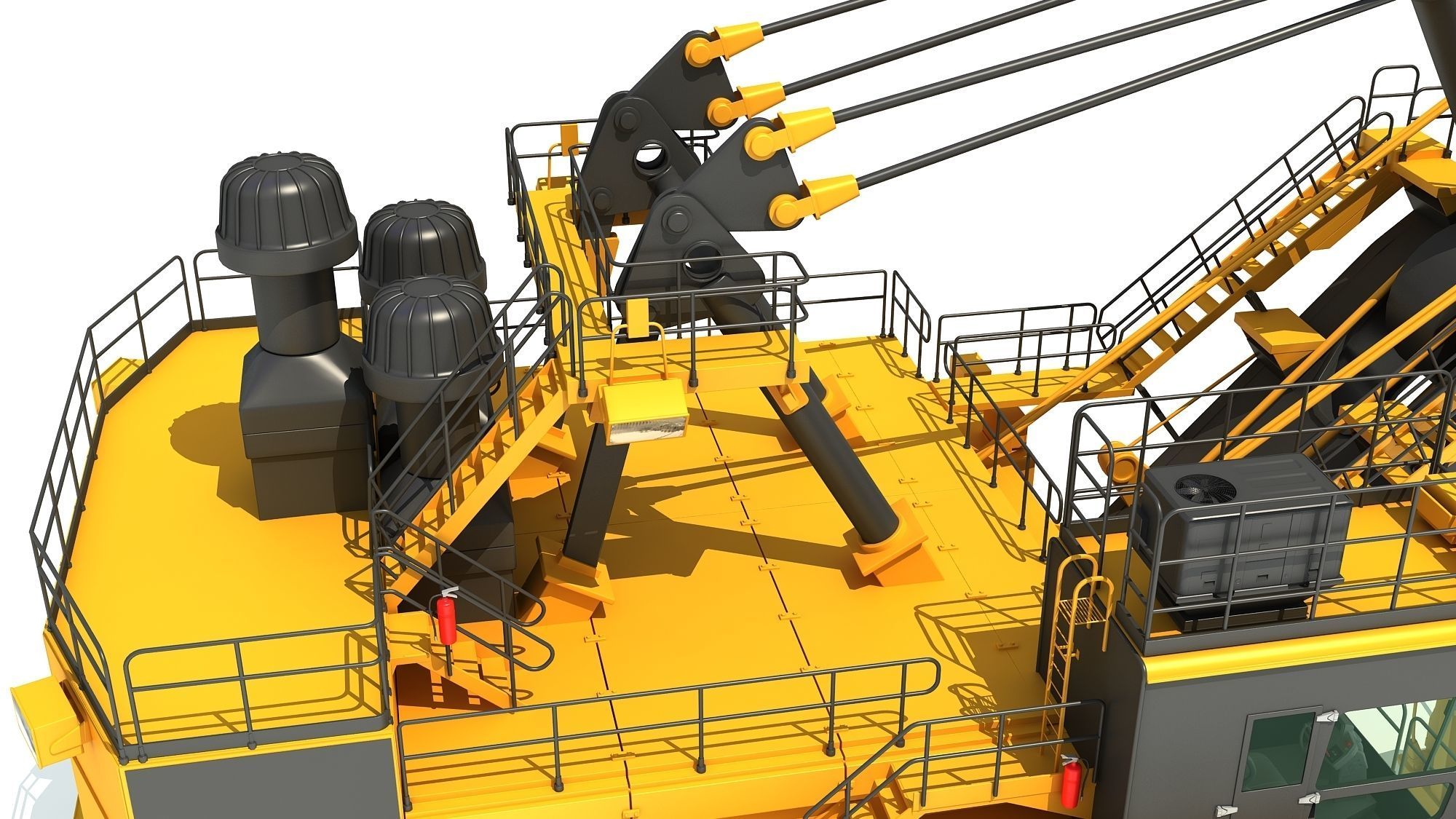 Mining Rope Shovel 3D model_15