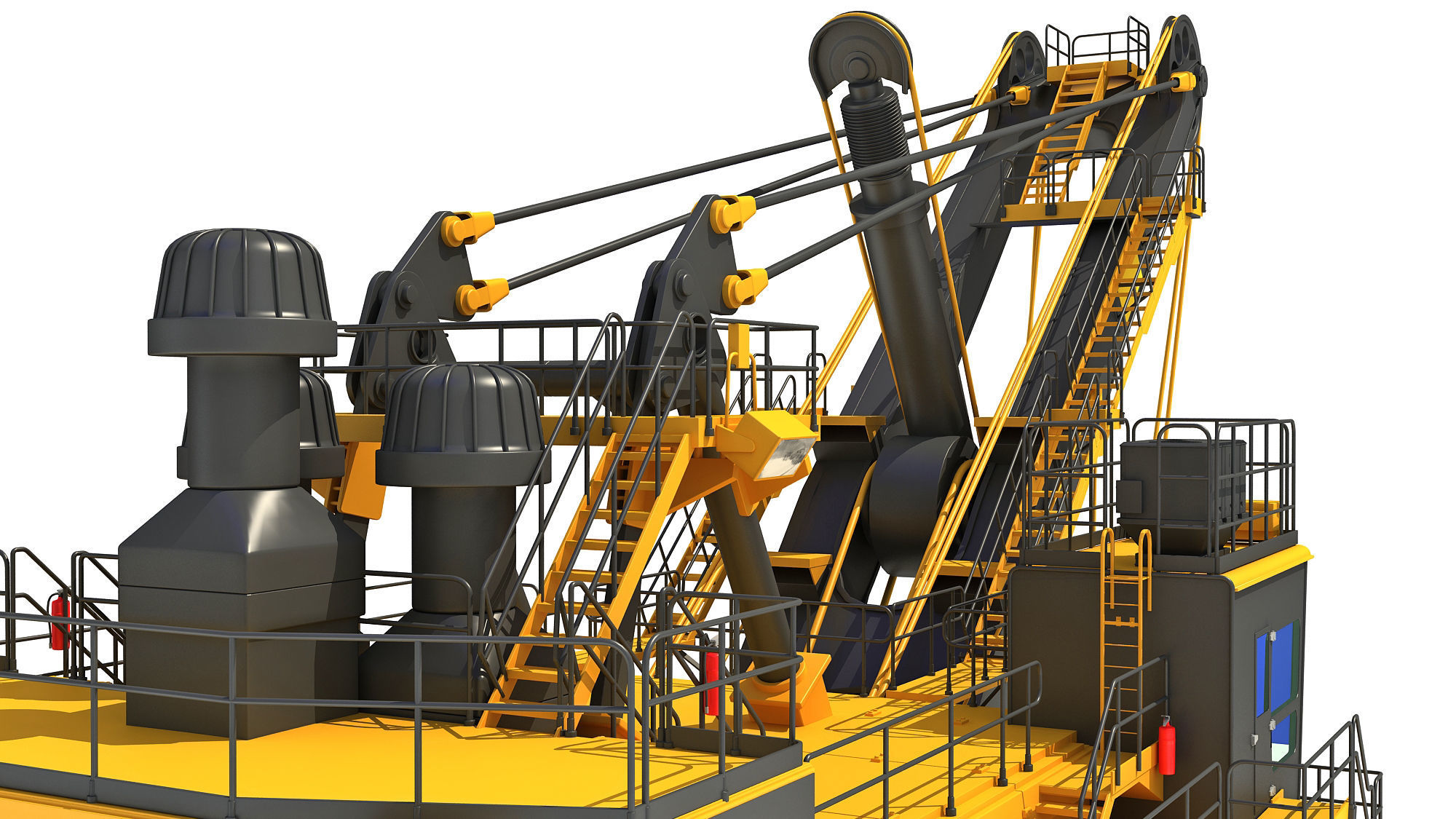 Mining Rope Shovel 3D model_18