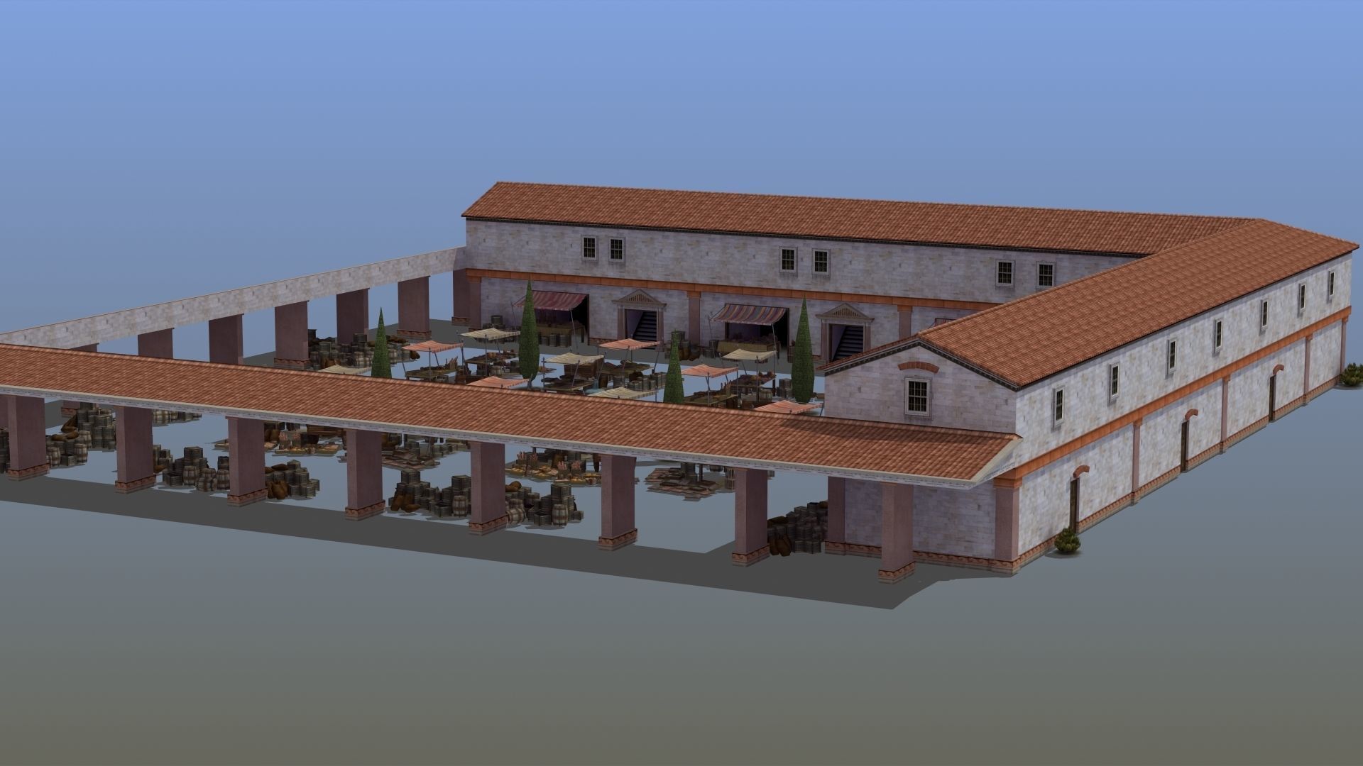 Ancient Marketplace 3D model_8